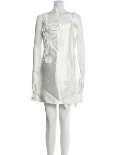 Pre-owned Elliatt Square Neckline Mini Dress W/ Tags In White