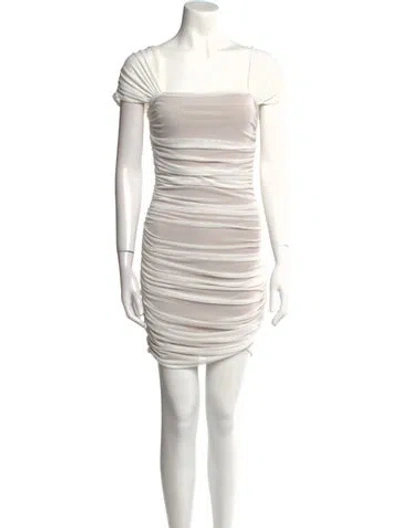 Pre-owned Elliatt Square Neckline Mini Dress In White