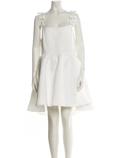Pre-owned Elliatt Square Neckline Mini Dress In White