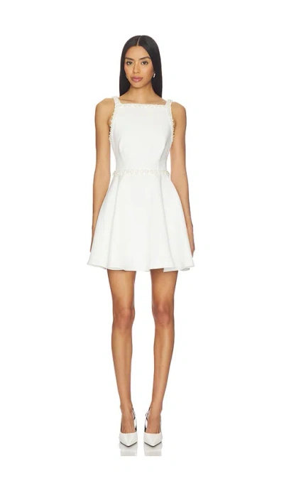 Elliatt Stella A Line Mini Dress In White