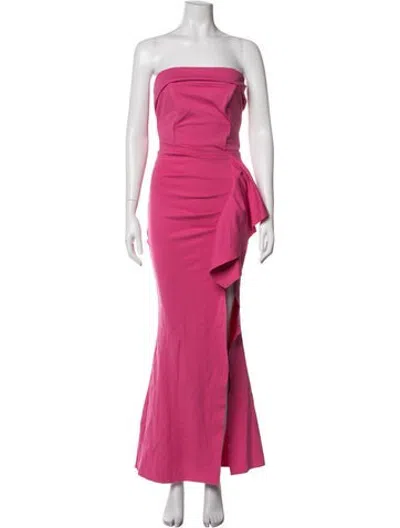 Pre-owned Elliatt Strapless Long Dress W/ Tags In Pink