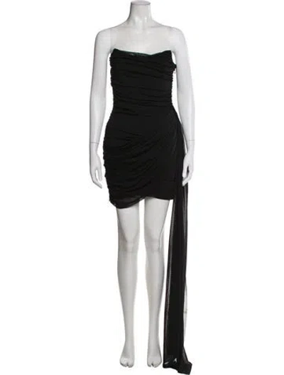 Pre-owned Elliatt Strapless Mini Dress In Black