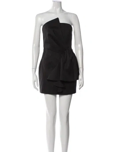 Pre-owned Elliatt Strapless Mini Dress In Black