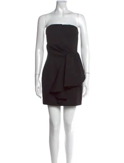 Pre-owned Elliatt Strapless Mini Dress In Black
