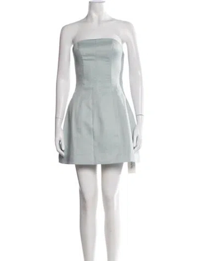 Pre-owned Elliatt Strapless Mini Dress In Blue
