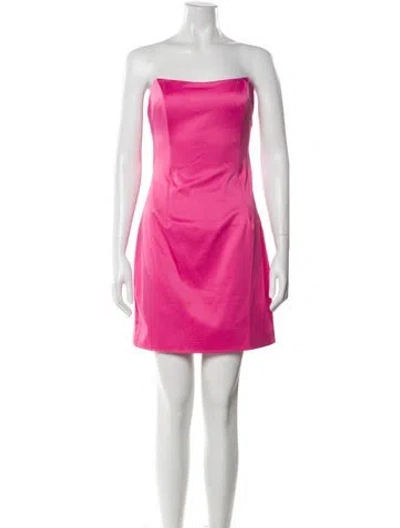 Pre-owned Elliatt Strapless Mini Dress In Pink