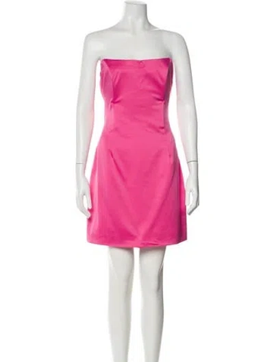 Pre-owned Elliatt Strapless Mini Dress In Pink
