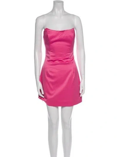 Pre-owned Elliatt Strapless Mini Dress In Pink