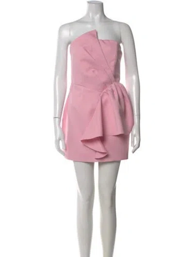 Pre-owned Elliatt Strapless Mini Dress In Pink