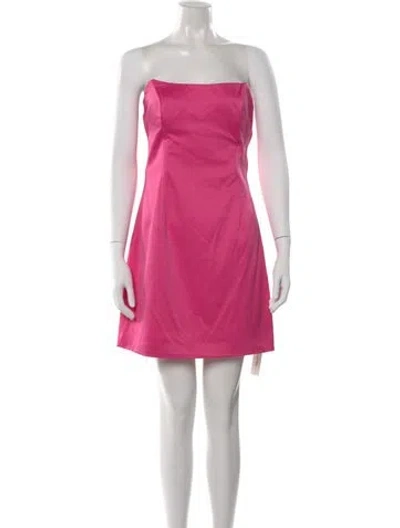Pre-owned Elliatt Strapless Mini Dress In Pink