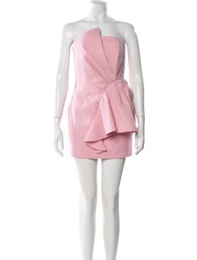 Pre-owned Elliatt Strapless Mini Dress In Pink