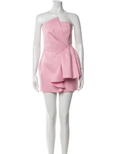 Pre-owned Elliatt Strapless Mini Dress In Pink