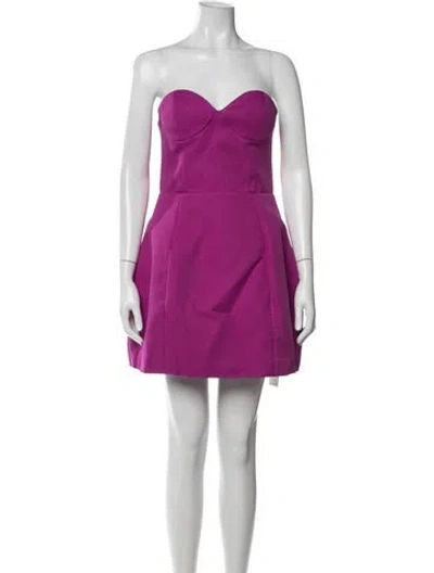Pre-owned Elliatt Strapless Mini Dress In Pink