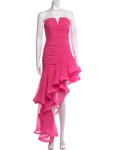 Pre-owned Elliatt Strapless Mini Dress In Pink