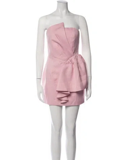 Pre-owned Elliatt Strapless Mini Dress In Pink