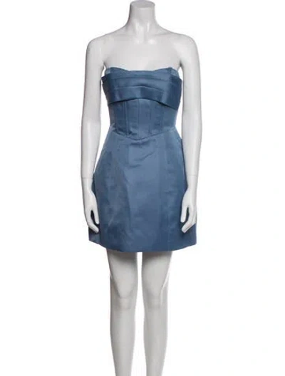 Pre-owned Elliatt Strapless Mini Dress W/ Tags In Blue