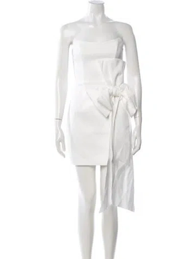 Pre-owned Elliatt Strapless Mini Dress W/ Tags In White