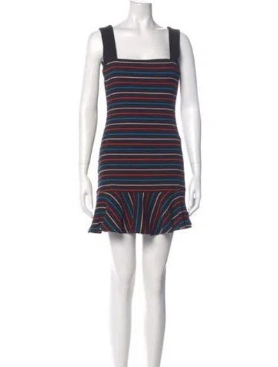Pre-owned Elliatt Striped Mini Dress In Blue