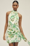 Elliatt Tess Printed Halter Mini Dress