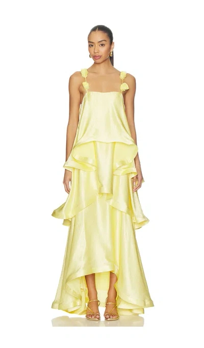 Elliatt Thalia Gown In Yellow