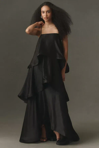 Elliatt Tilly Tiered Maxi Dress In Black