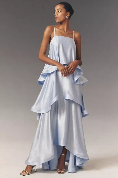 Elliatt Tilly Tiered Maxi Dress In Blue