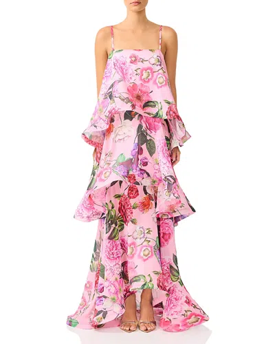 Elliatt Tilly Tiered Maxi Dress In Pink