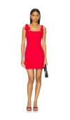 Elliatt Trompe Mini Dress In Red