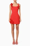 Elliatt Trompe Rosette Minidress In Red
