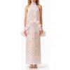 Elliatt Tulsia Capelet Maxi Dress In Pink Multi