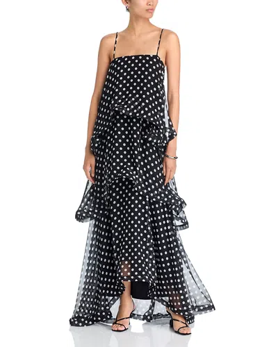 Elliatt Vanessa Tiered Ruffle Maxi Dress In Black