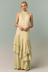 Elliatt Varella Halter Gown In Blue