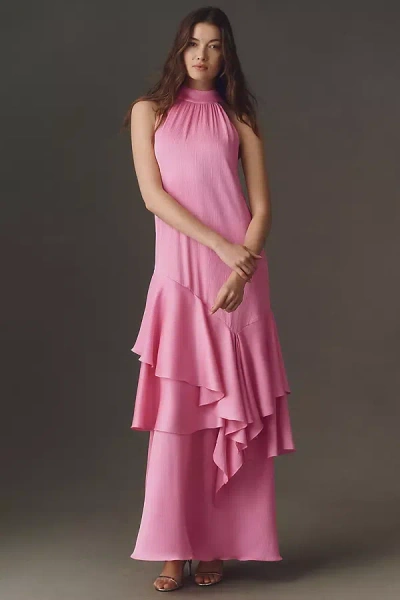 Elliatt Varella Halter Gown In Pink