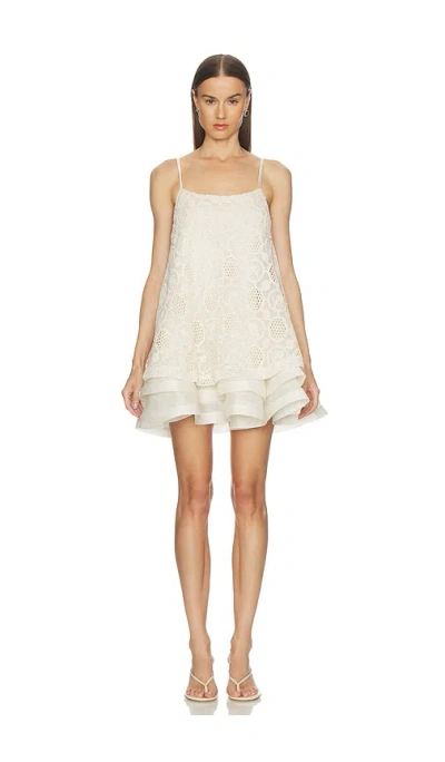 Elliatt Vessia Shift Mini Dress In White