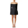 Elliatt Vida Off The Shoulder Long Sleeve Cocktail Minidress In Black