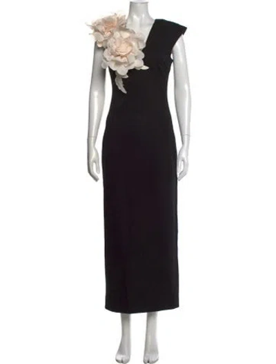 Pre-owned Elliatt V-neck Long Dress W/ Tags In Black
