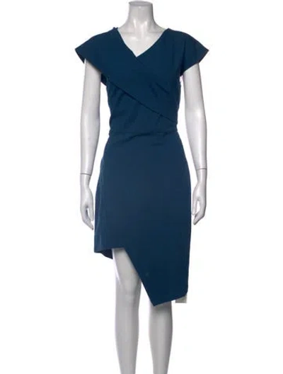 Pre-owned Elliatt V-neck Mini Dress In Blue