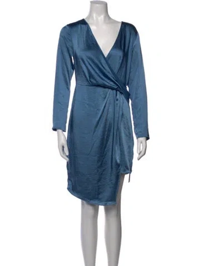 Pre-owned Elliatt V-neck Mini Dress In Blue