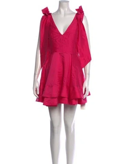 Pre-owned Elliatt V-neck Mini Dress In Pink