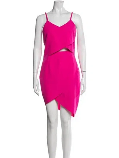 Pre-owned Elliatt V-neck Mini Dress In Pink