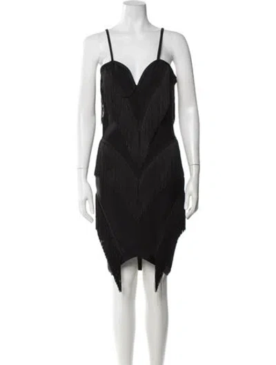 Pre-owned Elliatt V-neck Mini Dress W/ Tags In Black