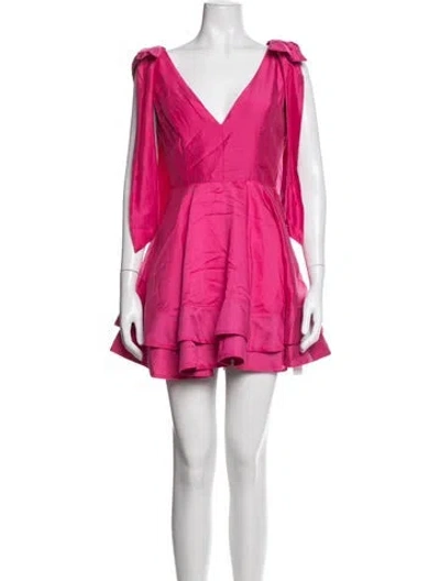 Pre-owned Elliatt V-neck Mini Dress W/ Tags In Pink