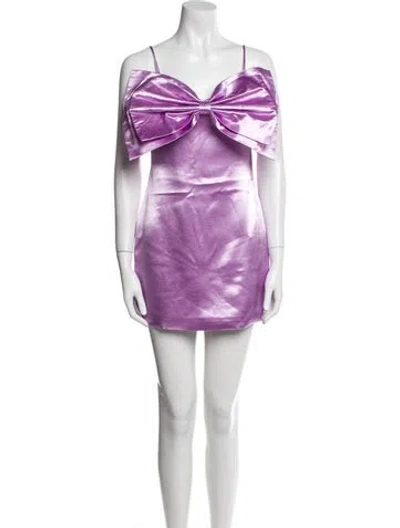 Pre-owned Elliatt V-neck Mini Dress W/ Tags In Purple