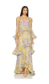 Elliatt X Revolve Armani Maxi Dress In Yellow