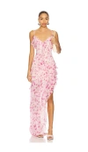 Elliatt X Revolve Cosmica Gown In Multi
