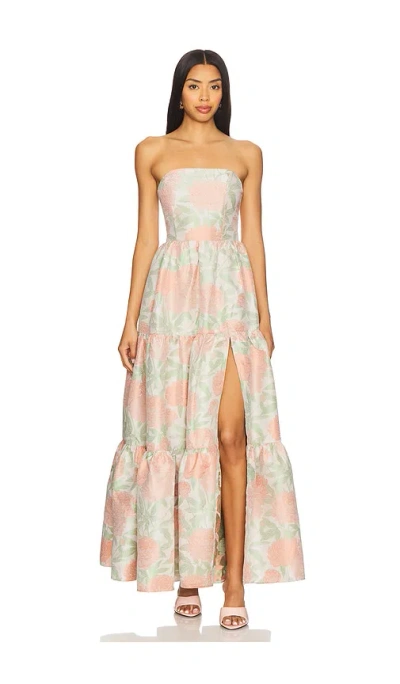 Elliatt X Revolve Jacquard Gown In Pink