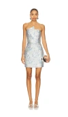 Elliatt Caledonia Floral Embroidered Sequin Shift Dress In Multi