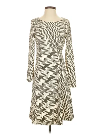 Pre-owned Ellie Kai Casual Dress In Ivory