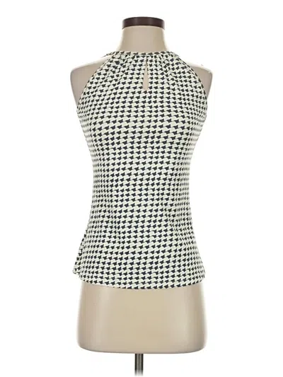 Pre-owned Ellie Kai Sleeveless Blouse In Ivory