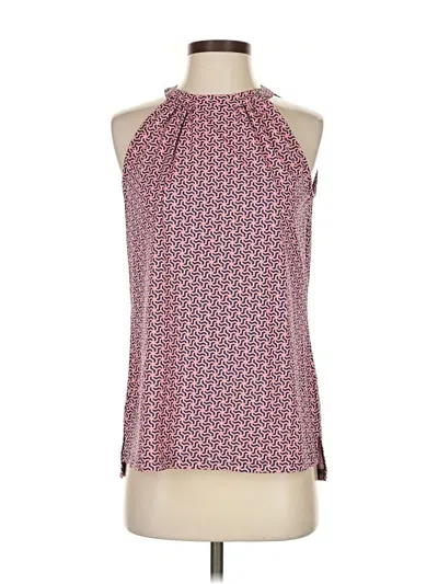 Pre-owned Ellie Kai Tank Top Pink Halter Neckline Tops